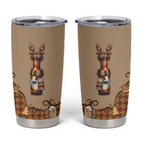 Western Yoke Tumbler Cup Rein Beer Christmas Houndstooth Patterns - Wonder Print Shop