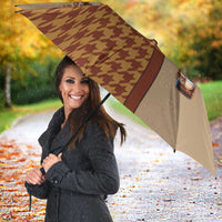 Western Yoke Umbrella Rein Beer Christmas Houndstooth Patterns - Wonder Print Shop