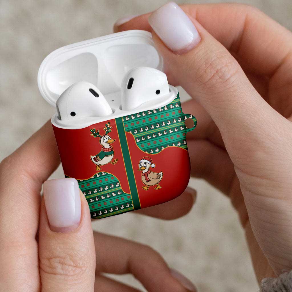 Western Yoke AirPods Case Merry Duckmas Funny Style - Wonder Print Shop