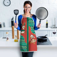Western Yoke Apron Merry Duckmas Funny Style - Wonder Print Shop