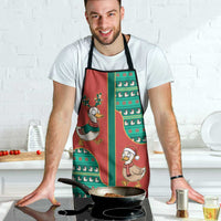 Western Yoke Apron Merry Duckmas Funny Style - Wonder Print Shop