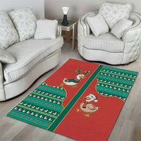 Western Yoke Area Rug Merry Duckmas Funny Style - Wonder Print Shop