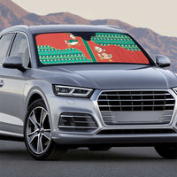 Western Yoke Auto Sun Shade Merry Duckmas Funny Style - Wonder Print Shop