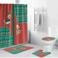 Western Yoke Bathroom Set Merry Duckmas Funny Style - Wonder Print Shop
