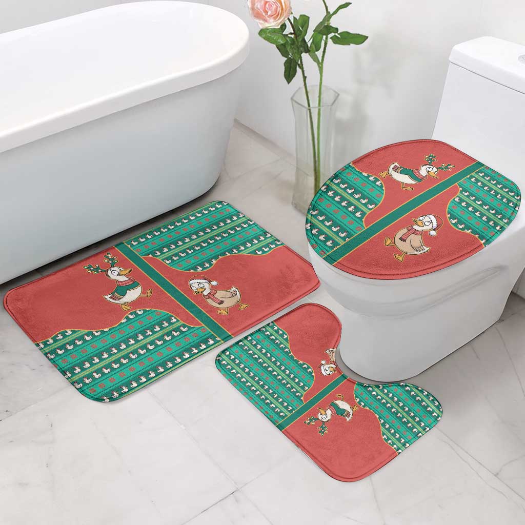 Western Yoke Bathroom Set Merry Duckmas Funny Style - Wonder Print Shop