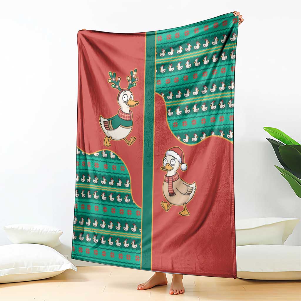 Western Yoke Blanket Merry Duckmas Funny Style - Wonder Print Shop