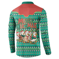 Western Yoke Button Sweatshirt Merry Duckmas Funny Style - Wonder Print Shop
