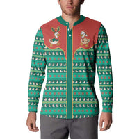 Western Yoke Button Sweatshirt Merry Duckmas Funny Style - Wonder Print Shop