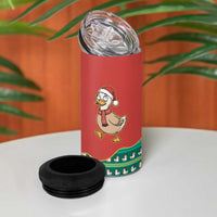 Western Yoke 4 in 1 Can Cooler Tumbler Merry Duckmas Funny Style - Wonder Print Shop