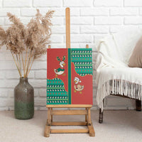 Western Yoke Canvas Wall Art Merry Duckmas Funny Style - Wonder Print Shop