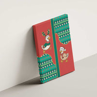 Western Yoke Canvas Wall Art Merry Duckmas Funny Style - Wonder Print Shop