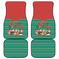 Western Yoke Car Mats Merry Duckmas Funny Style - Wonder Print Shop