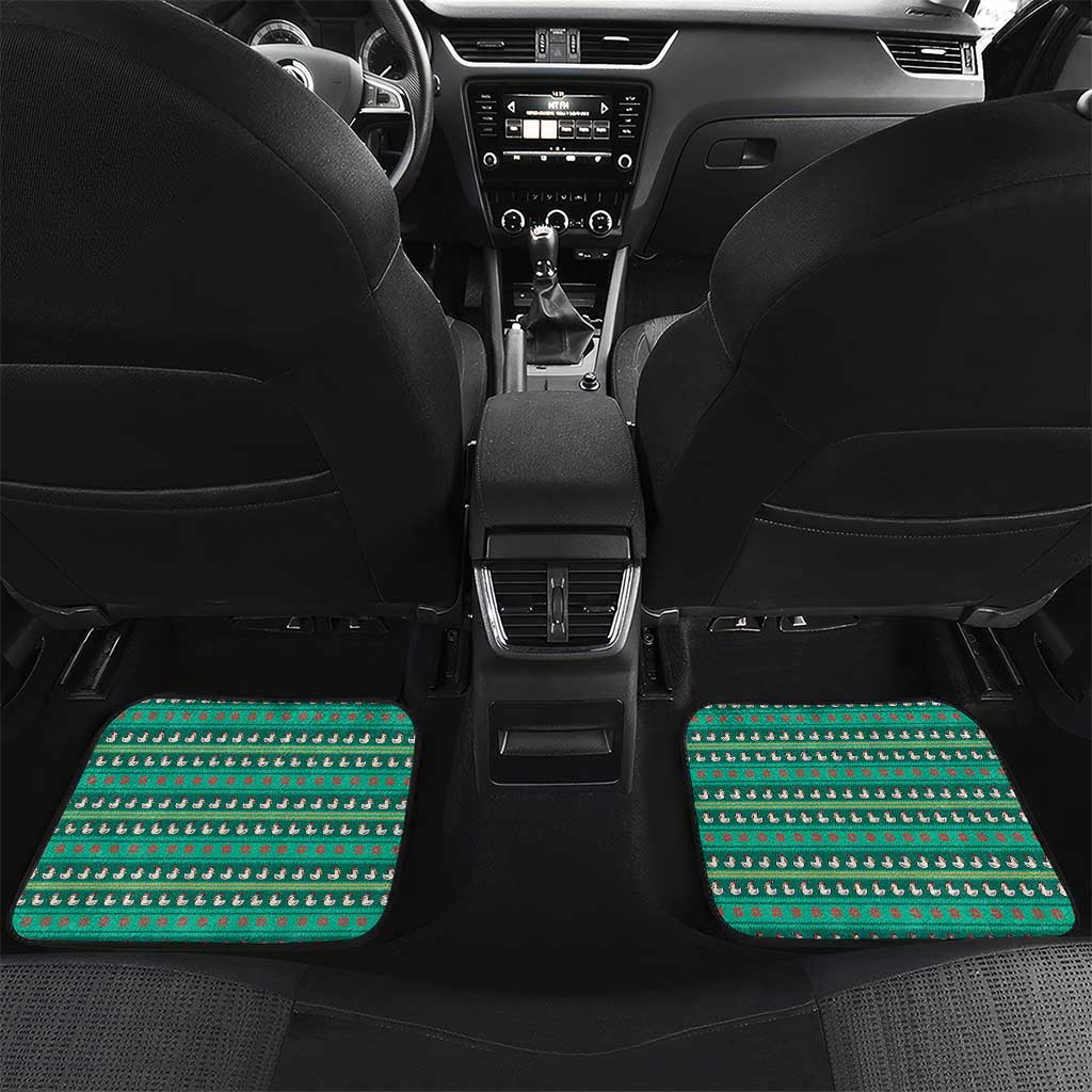 Western Yoke Car Mats Merry Duckmas Funny Style - Wonder Print Shop