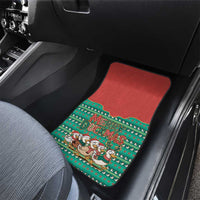 Western Yoke Car Mats Merry Duckmas Funny Style - Wonder Print Shop