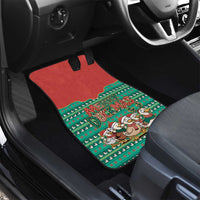 Western Yoke Car Mats Merry Duckmas Funny Style - Wonder Print Shop