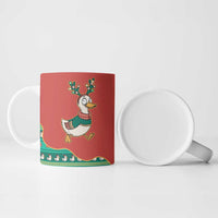 Western Yoke Ceramic Mug Merry Duckmas Funny Style - Wonder Print Shop