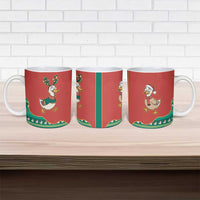 Western Yoke Ceramic Mug Merry Duckmas Funny Style - Wonder Print Shop
