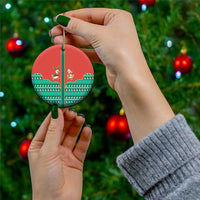Western Yoke Ceramic Ornament Merry Duckmas Funny Style - Wonder Print Shop