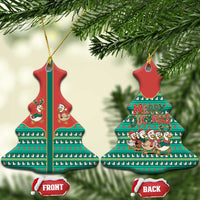 Western Yoke Ceramic Ornament Merry Duckmas Funny Style - Wonder Print Shop