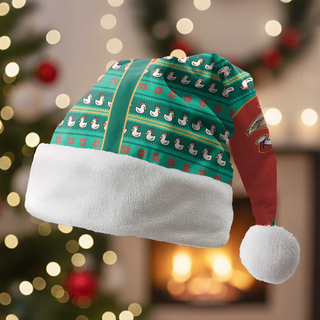 Western Yoke Christmas Santa Hat Merry Duckmas Funny Style - Wonder Print Shop