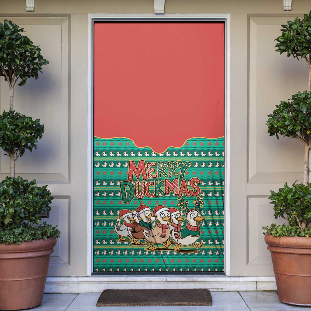 Western Yoke Door Cover Merry Duckmas Funny Style - Wonder Print Shop