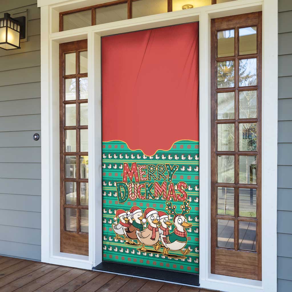 Western Yoke Door Cover Merry Duckmas Funny Style - Wonder Print Shop
