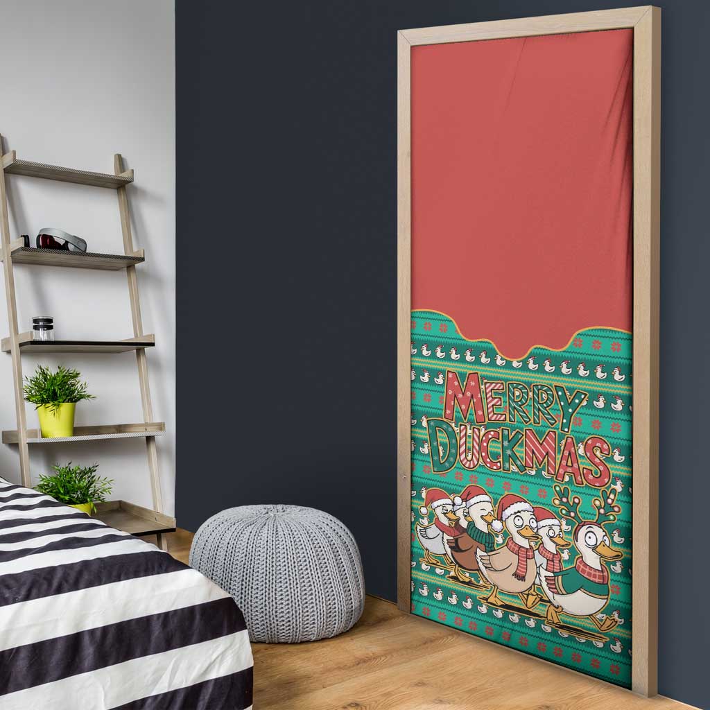 Western Yoke Door Cover Merry Duckmas Funny Style - Wonder Print Shop