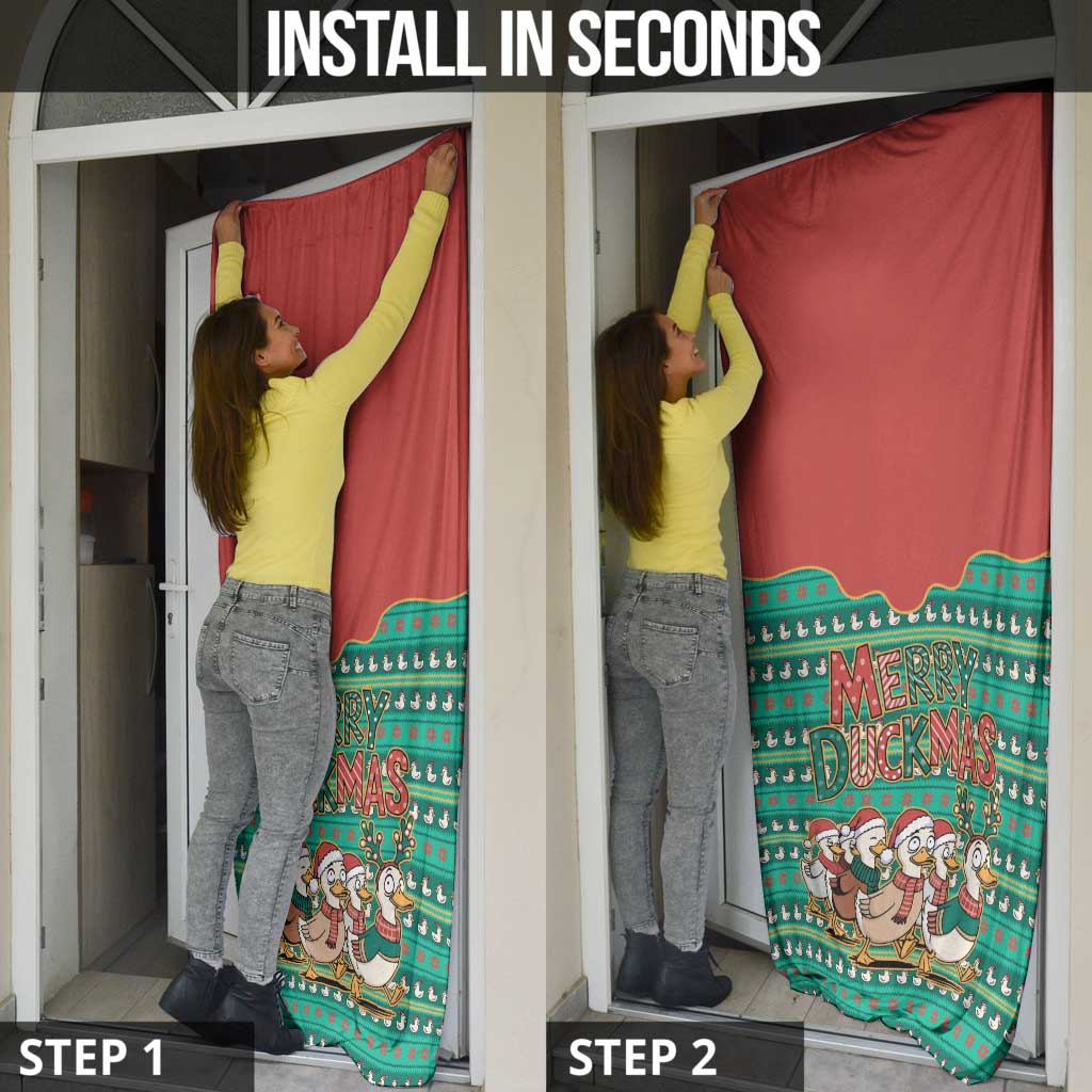Western Yoke Door Cover Merry Duckmas Funny Style - Wonder Print Shop