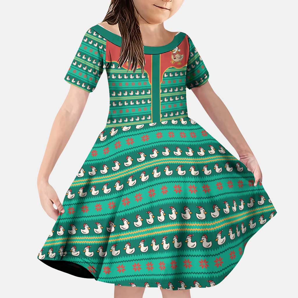 Western Yoke Family Matching Off Shoulder Maxi Dress and Hawaiian Shirt Merry Duckmas Funny Style - Wonder Print Shop