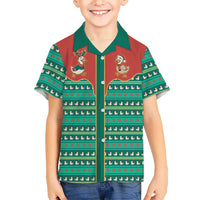 Western Yoke Family Matching Short Sleeve Bodycon Dress and Hawaiian Shirt Merry Duckmas Funny Style - Wonder Print Shop