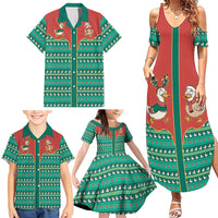 Western Yoke Family Matching Summer Maxi Dress and Hawaiian Shirt Merry Duckmas Funny Style - Wonder Print Shop