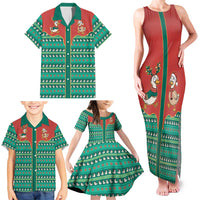 Western Yoke Family Matching Tank Maxi Dress and Hawaiian Shirt Merry Duckmas Funny Style - Wonder Print Shop