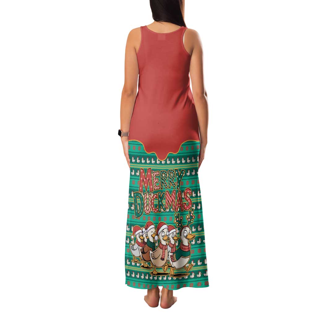 Western Yoke Family Matching Tank Maxi Dress and Hawaiian Shirt Merry Duckmas Funny Style - Wonder Print Shop