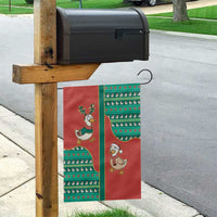 Western Yoke Garden Flag Merry Duckmas Funny Style - Wonder Print Shop