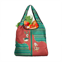 Western Yoke Grocery Bag Merry Duckmas Funny Style - Wonder Print Shop