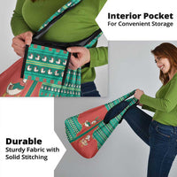 Western Yoke Grocery Bag Merry Duckmas Funny Style - Wonder Print Shop