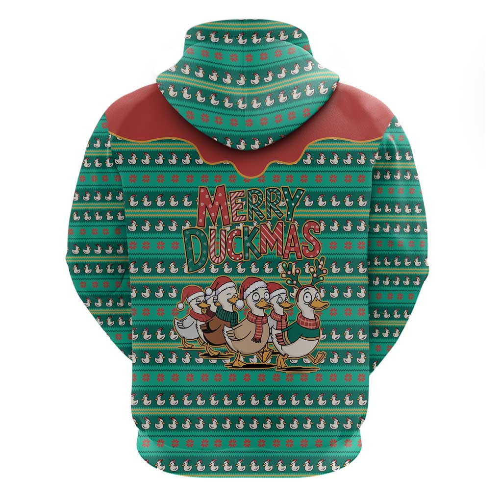 Western Yoke Hoodie Merry Duckmas Funny Style - Wonder Print Shop