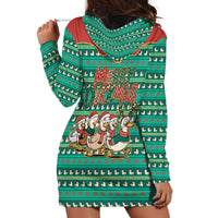 Western Yoke Hoodie Dress Merry Duckmas Funny Style - Wonder Print Shop