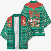 Western Yoke Kimono Merry Duckmas Funny Style - Wonder Print Shop