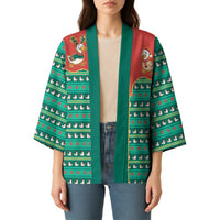Western Yoke Kimono Merry Duckmas Funny Style - Wonder Print Shop