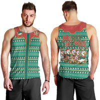 Western Yoke Men Tank Top Merry Duckmas Funny Style - Wonder Print Shop