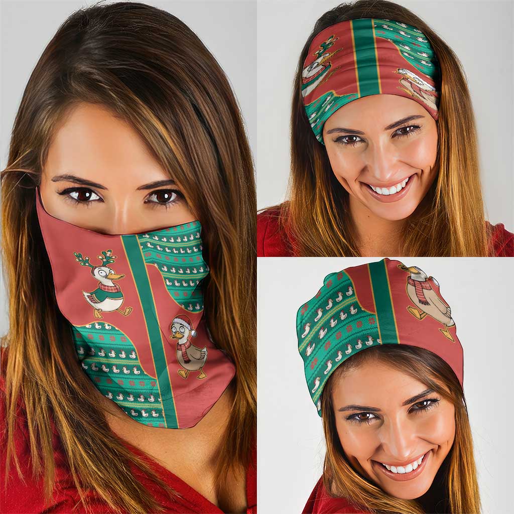 Western Yoke Neck Gaiter Merry Duckmas Funny Style - Wonder Print Shop