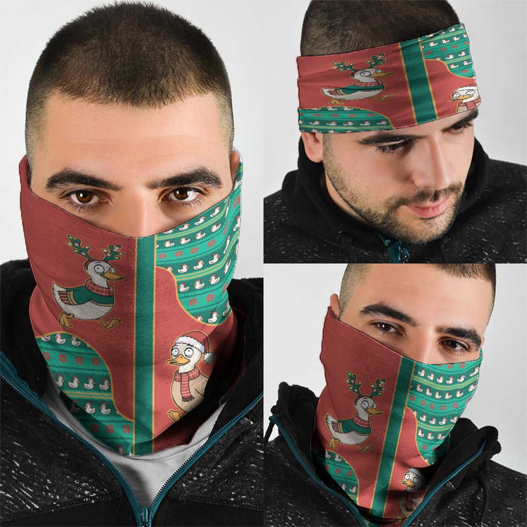 Western Yoke Neck Gaiter Merry Duckmas Funny Style - Wonder Print Shop