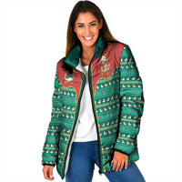 Western Yoke Padded Jacket Merry Duckmas Funny Style - Wonder Print Shop