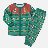 Western Yoke Christmas Pajama Set Merry Duckmas Funny Style - Wonder Print Shop