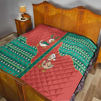 Western Yoke Quilt Merry Duckmas Funny Style - Wonder Print Shop