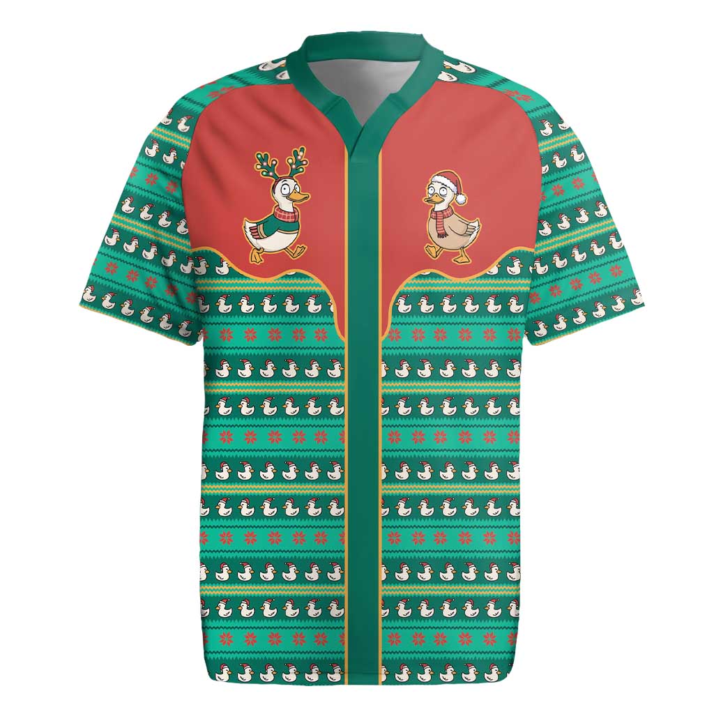 Western Yoke Rugby Jersey Merry Duckmas Funny Style - Wonder Print Shop