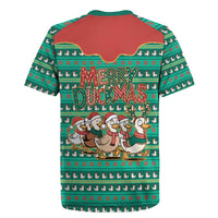 Western Yoke Rugby Jersey Merry Duckmas Funny Style - Wonder Print Shop