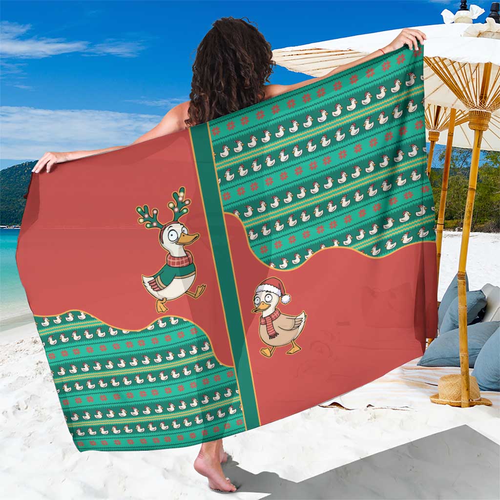 Western Yoke Sarong Merry Duckmas Funny Style - Wonder Print Shop