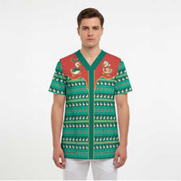 Western Yoke Scrub Top Merry Duckmas Funny Style - Wonder Print Shop